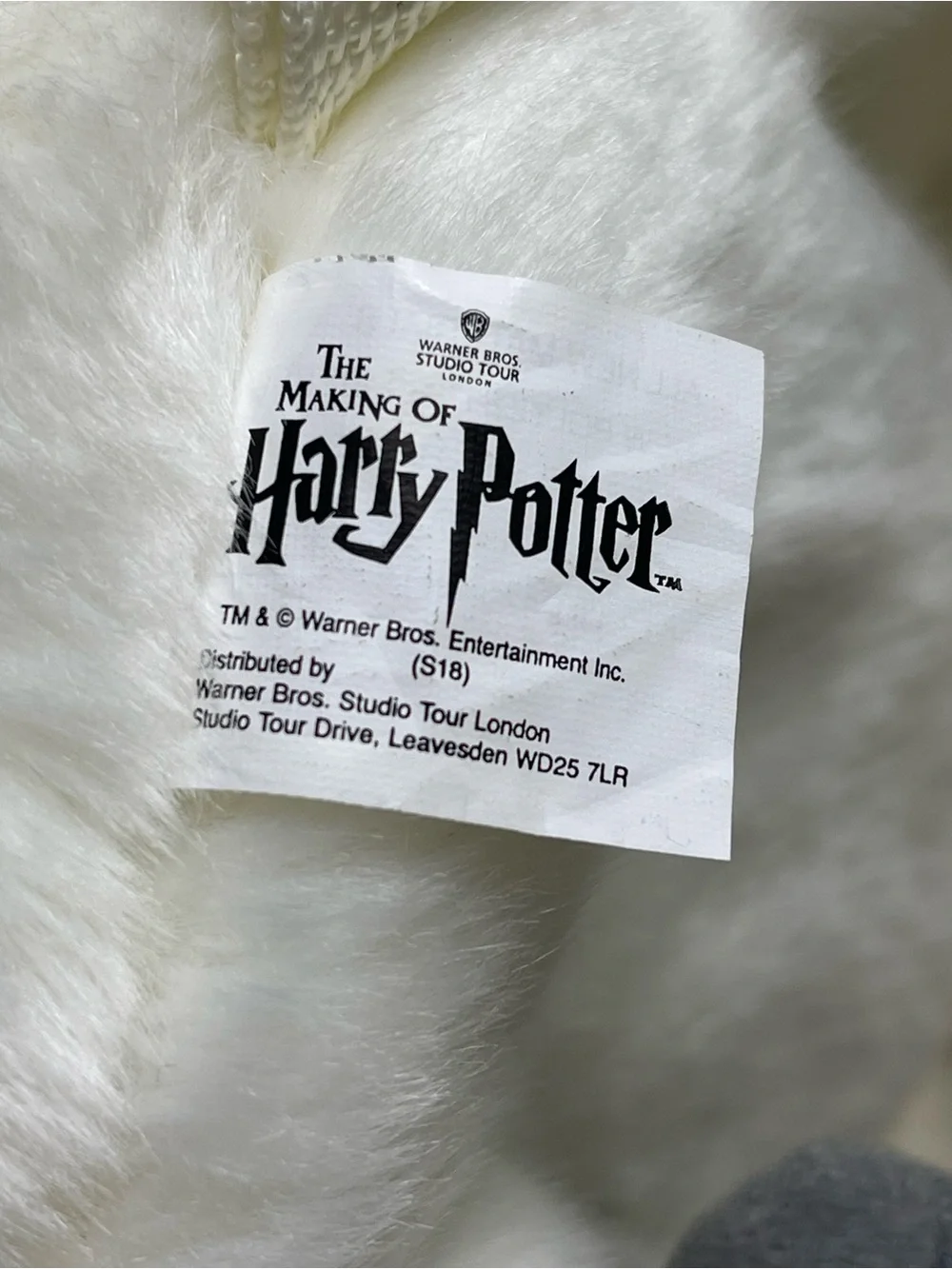 Warner Bros. The making of Harry Potter White Plush Snowy Owl Kids Backpack